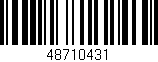 Código de barras (EAN, GTIN, SKU, ISBN): '48710431'