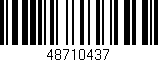 Código de barras (EAN, GTIN, SKU, ISBN): '48710437'