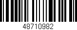 Código de barras (EAN, GTIN, SKU, ISBN): '48710982'