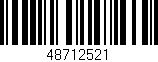 Código de barras (EAN, GTIN, SKU, ISBN): '48712521'