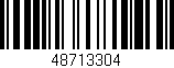Código de barras (EAN, GTIN, SKU, ISBN): '48713304'