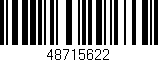 Código de barras (EAN, GTIN, SKU, ISBN): '48715622'