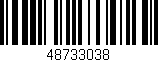 Código de barras (EAN, GTIN, SKU, ISBN): '48733038'