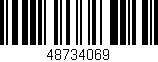 Código de barras (EAN, GTIN, SKU, ISBN): '48734069'