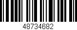 Código de barras (EAN, GTIN, SKU, ISBN): '48734682'