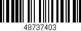 Código de barras (EAN, GTIN, SKU, ISBN): '48737403'