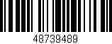 Código de barras (EAN, GTIN, SKU, ISBN): '48739489'