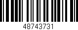 Código de barras (EAN, GTIN, SKU, ISBN): '48743731'