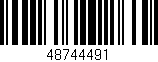 Código de barras (EAN, GTIN, SKU, ISBN): '48744491'