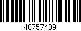 Código de barras (EAN, GTIN, SKU, ISBN): '48757409'