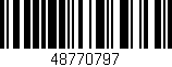 Código de barras (EAN, GTIN, SKU, ISBN): '48770797'