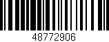 Código de barras (EAN, GTIN, SKU, ISBN): '48772906'