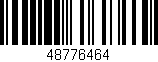 Código de barras (EAN, GTIN, SKU, ISBN): '48776464'
