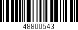 Código de barras (EAN, GTIN, SKU, ISBN): '48800543'