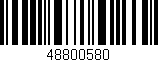 Código de barras (EAN, GTIN, SKU, ISBN): '48800580'