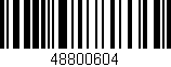 Código de barras (EAN, GTIN, SKU, ISBN): '48800604'