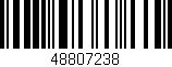 Código de barras (EAN, GTIN, SKU, ISBN): '48807238'