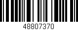Código de barras (EAN, GTIN, SKU, ISBN): '48807370'