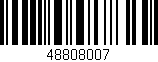 Código de barras (EAN, GTIN, SKU, ISBN): '48808007'