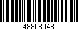 Código de barras (EAN, GTIN, SKU, ISBN): '48808048'