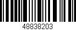 Código de barras (EAN, GTIN, SKU, ISBN): '48838203'