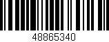 Código de barras (EAN, GTIN, SKU, ISBN): '48865340'