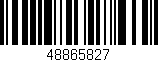 Código de barras (EAN, GTIN, SKU, ISBN): '48865827'
