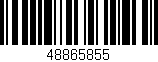 Código de barras (EAN, GTIN, SKU, ISBN): '48865855'