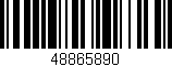 Código de barras (EAN, GTIN, SKU, ISBN): '48865890'