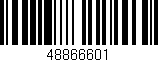 Código de barras (EAN, GTIN, SKU, ISBN): '48866601'