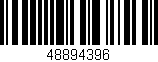 Código de barras (EAN, GTIN, SKU, ISBN): '48894396'