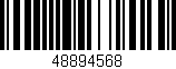 Código de barras (EAN, GTIN, SKU, ISBN): '48894568'