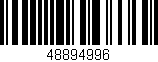 Código de barras (EAN, GTIN, SKU, ISBN): '48894996'