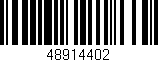 Código de barras (EAN, GTIN, SKU, ISBN): '48914402'