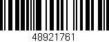 Código de barras (EAN, GTIN, SKU, ISBN): '48921761'