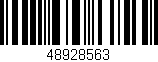 Código de barras (EAN, GTIN, SKU, ISBN): '48928563'