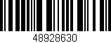 Código de barras (EAN, GTIN, SKU, ISBN): '48928630'