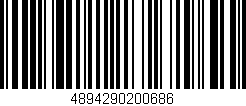 Código de barras (EAN, GTIN, SKU, ISBN): '4894290200686'