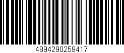 Código de barras (EAN, GTIN, SKU, ISBN): '4894290259417'
