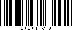 Código de barras (EAN, GTIN, SKU, ISBN): '4894290275172'