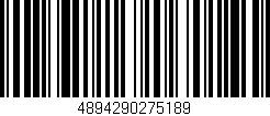 Código de barras (EAN, GTIN, SKU, ISBN): '4894290275189'