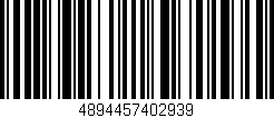 Código de barras (EAN, GTIN, SKU, ISBN): '4894457402939'