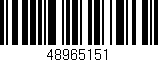 Código de barras (EAN, GTIN, SKU, ISBN): '48965151'