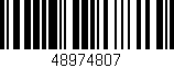 Código de barras (EAN, GTIN, SKU, ISBN): '48974807'