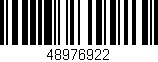 Código de barras (EAN, GTIN, SKU, ISBN): '48976922'