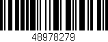 Código de barras (EAN, GTIN, SKU, ISBN): '48978279'