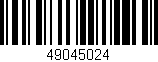 Código de barras (EAN, GTIN, SKU, ISBN): '49045024'