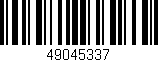 Código de barras (EAN, GTIN, SKU, ISBN): '49045337'