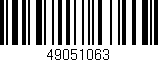 Código de barras (EAN, GTIN, SKU, ISBN): '49051063'