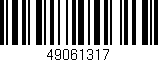 Código de barras (EAN, GTIN, SKU, ISBN): '49061317'